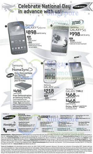 Featured image for Samsung Smartphones No Contract Price List 3 Aug 2013