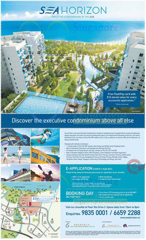 Featured image for Sea Horizon Executive Condominum (EC) E-Application & Booking Info 7 Aug 2013