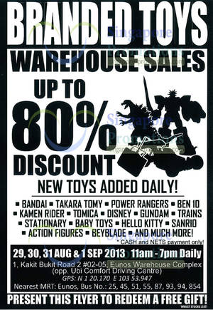 Featured image for (EXPIRED) Sheng Tai Branded Toys Warehouse SALE Up To 80% Off 29 Aug – 1 Sep 2013