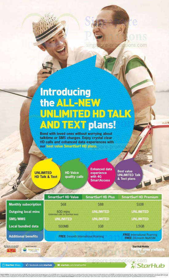 SmartSurf HD Unlimited Talk n Text Plans