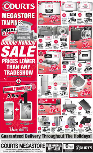 Featured image for Courts Double Holiday Sale Two Day Deals 10 – 11 Aug 2013