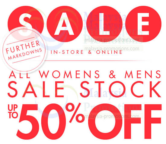 2 Oct Further Reductions Up To 50 Percent Off