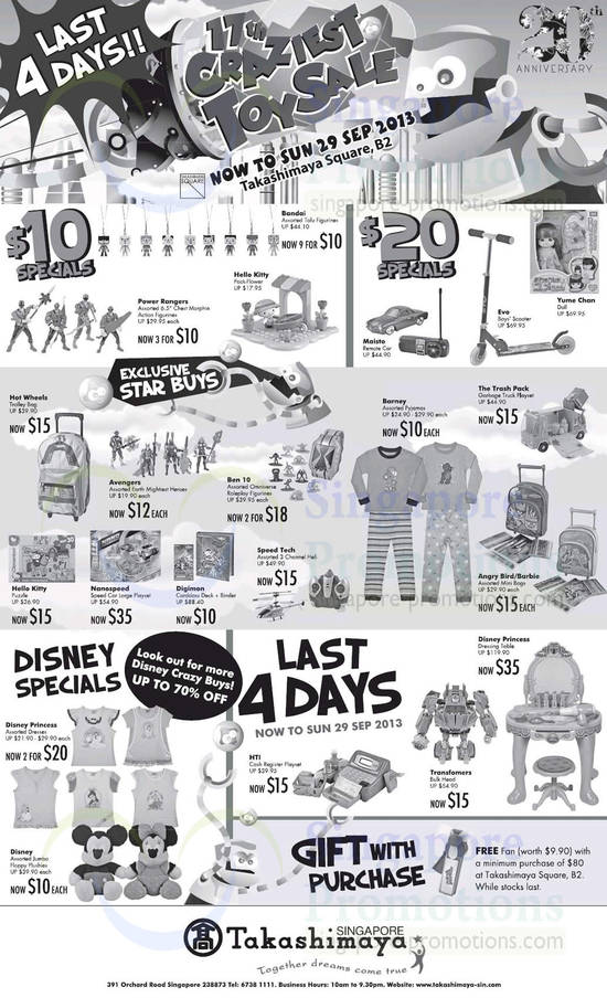 26 Sep 10 Dollar Specials, 20 Dollar Specials, Star Buys, Disney Specials