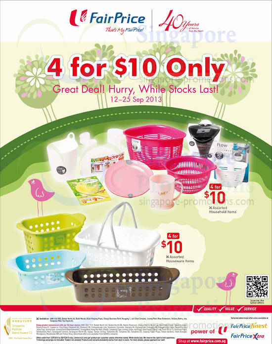 4 For 10 Dollars Household Items