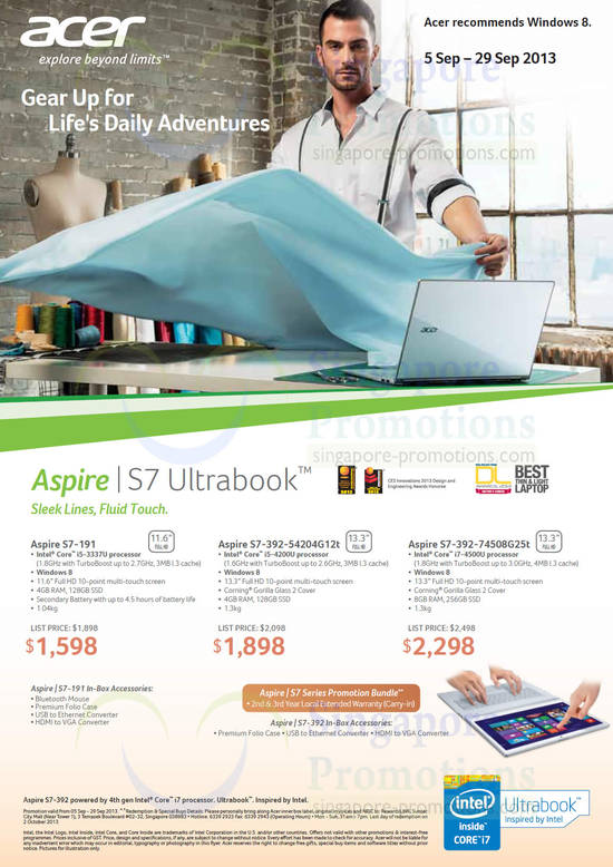 Aspire S7 Ultrabooks