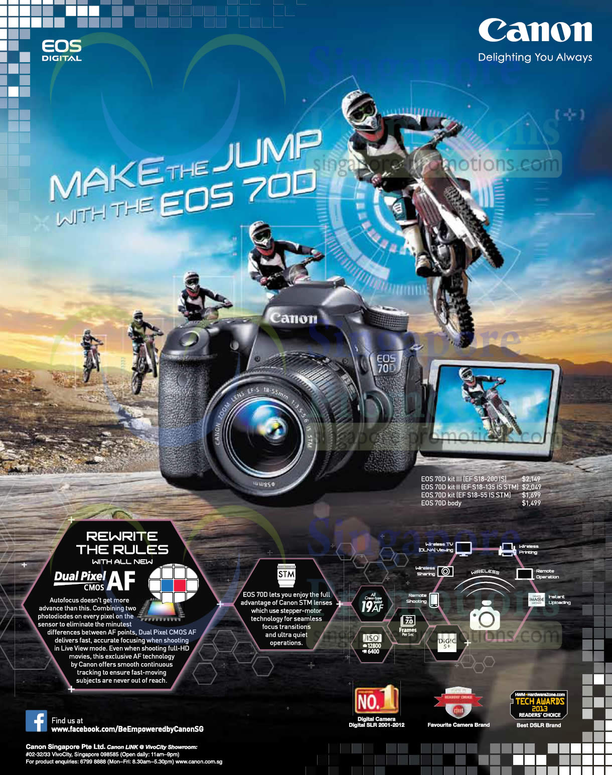 Featured image for Canon EOS 70D DSLR Digital Camera Features & Price 27 Sep 2013