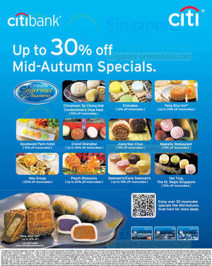 Featured image for Citibank Up To 30% Off Mid-Autumn Specials 4 Sep 2013