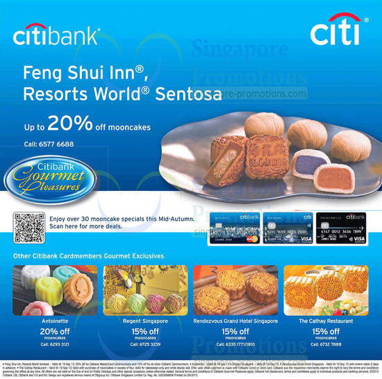 Citibank Mooncakes 8 Sep 2013