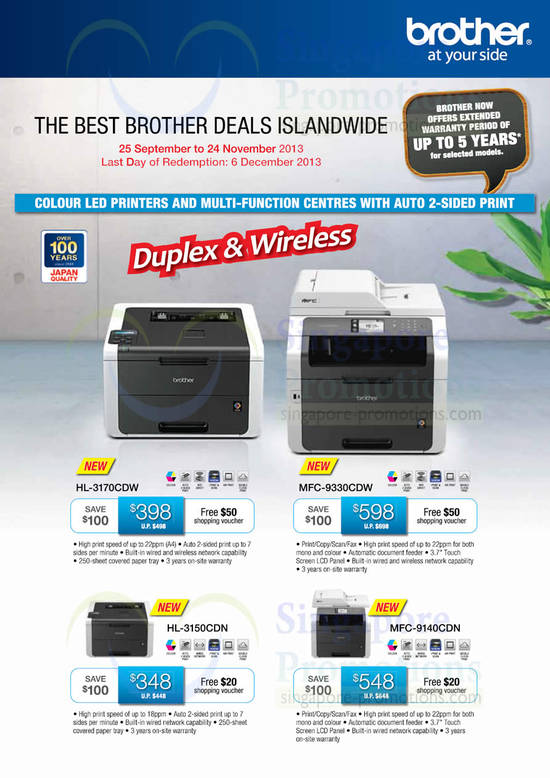 Colour LED Printers, Duplex n Wireless