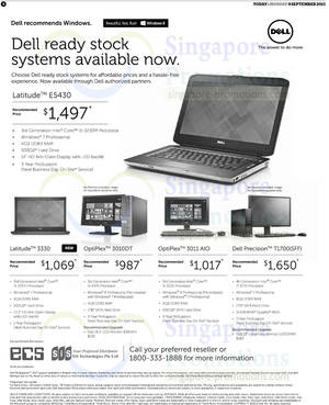 Featured image for Dell Latitude, Precision & OptiPlex Desktop PCs & Notebook Offers 9 Sep 2013