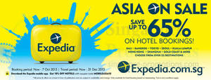 Featured image for (EXPIRED) Expedia Up To 65% Off Asia Hotel Bookings SALE 30 Sep – 7 Oct 2013