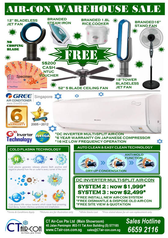 Free Gifts, Gree Air Conditioner, DC Inverter Multi Split