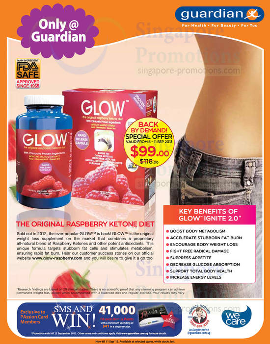 Glow Ignite, Glow Raspberry Ketone