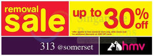Featured image for (EXPIRED) HMV 50% OFF Moving Out SALE @ 313Somerset 20 Sep – 4 Nov 2013