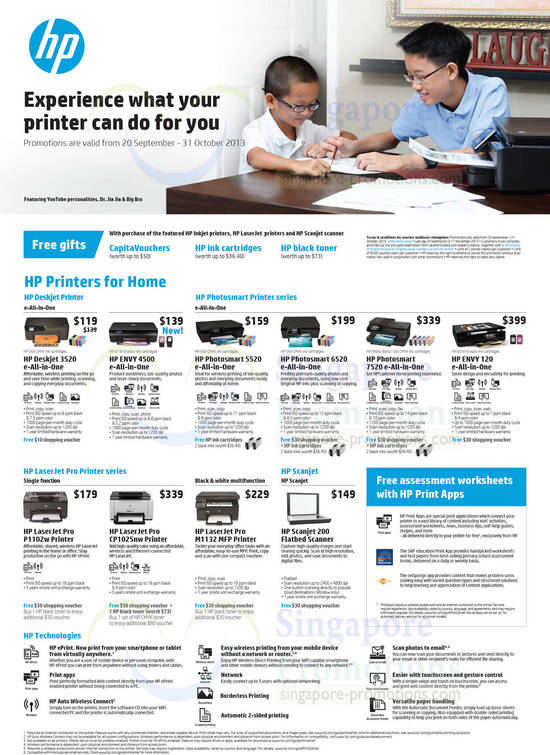 Home Printers, Deskjet, Envy, Photosmart, LaserJet Pro