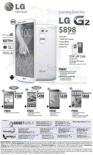Featured image for LG No Contract Smartphones Price List Offers 21 Sep 2013