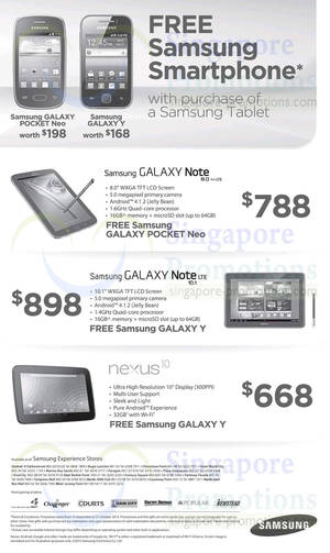 Featured image for (EXPIRED) Samsung FREE Smartphone With Selected Tablet Purchase 14 Sep – 31 Oct 2013