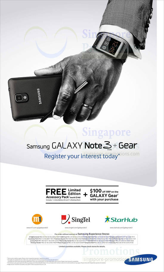 Samsung Galaxy Note 3 Registration of Interest