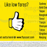 Featured image for (EXPIRED) Scoot Airlines Air Fares Offers 11 Sep 2013