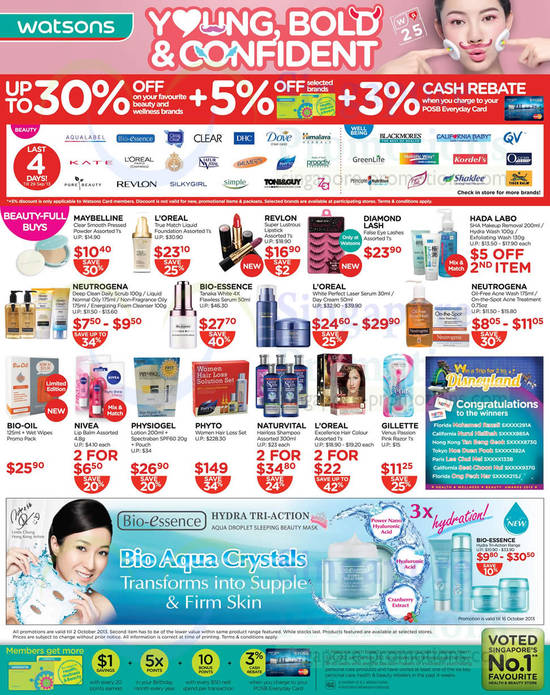 Up To 30 Percent Off Beauty n Wellness Brands, Beauty Full Buys, Bio-Essence, Revlon