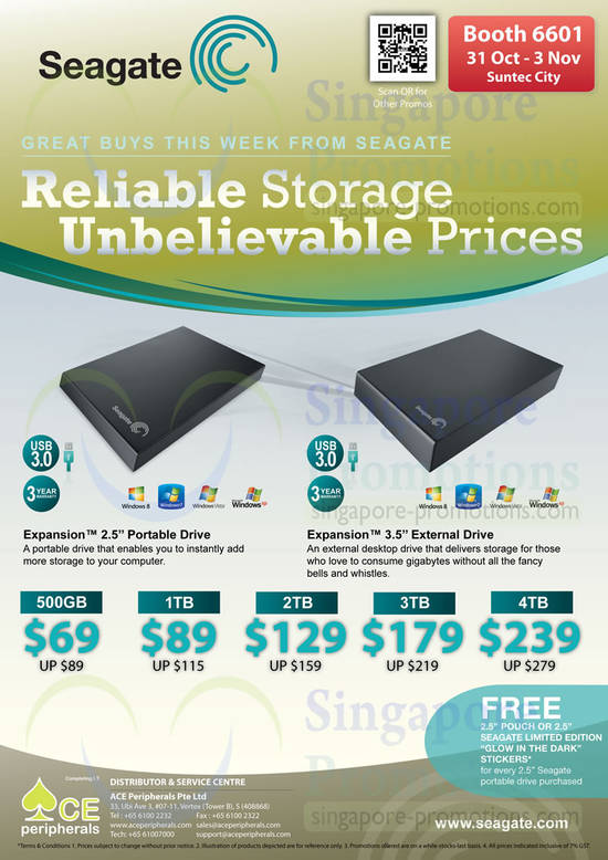 1 Nov Ace Peripherals Seagate Expansion External Storages