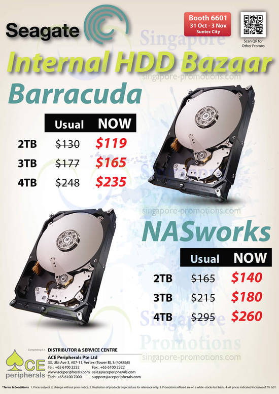 1 Nov Ace Peripherals Seagate Internal HDD Barracuda, NASworks