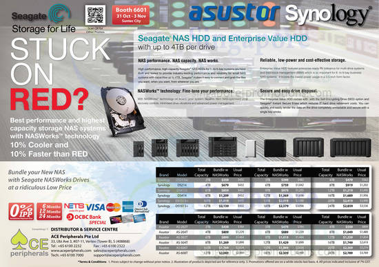 1 Nov Ace Peripherals Seagate Nasworks, Asustor, Synology