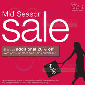 Featured image for (EXPIRED) Marks & Spencer SALE (Further Reductions!) @ Islandwide 3 Oct 2013