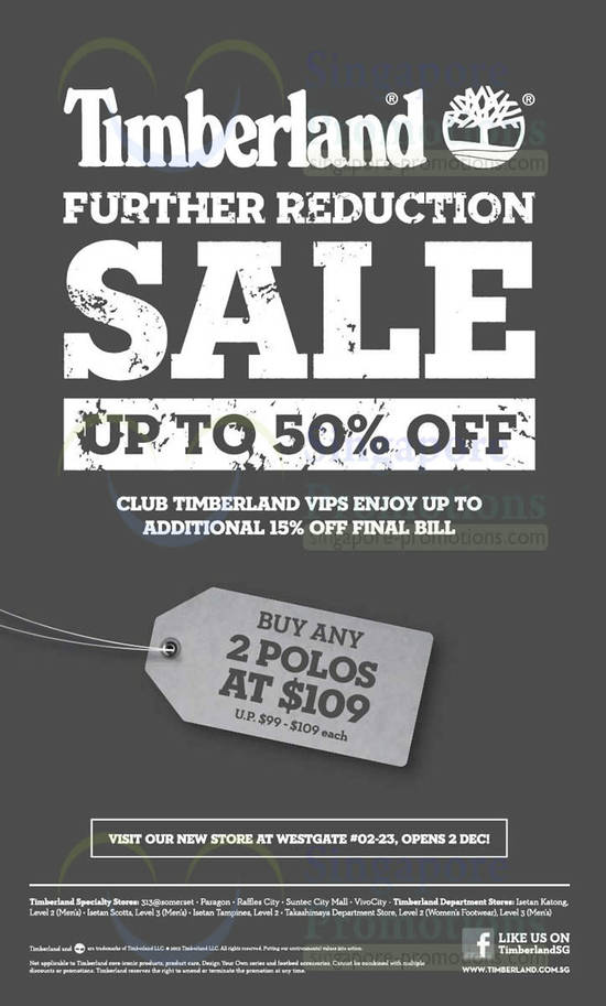 28 Nov Timberland Further Reductions