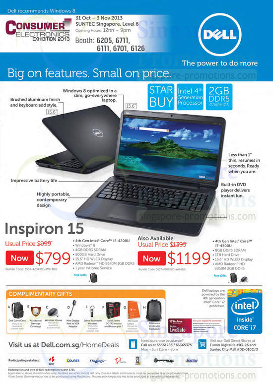 31 Oct Dell Inspiron 15 Notebook