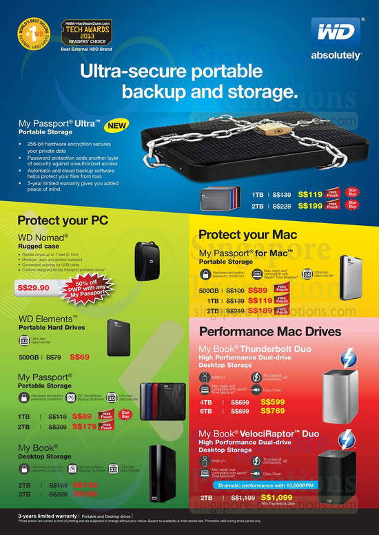 31 Oct Western Digital WD Passport Ultra, Nomad, Passport, Book, VelociRaptor Duo, Elements