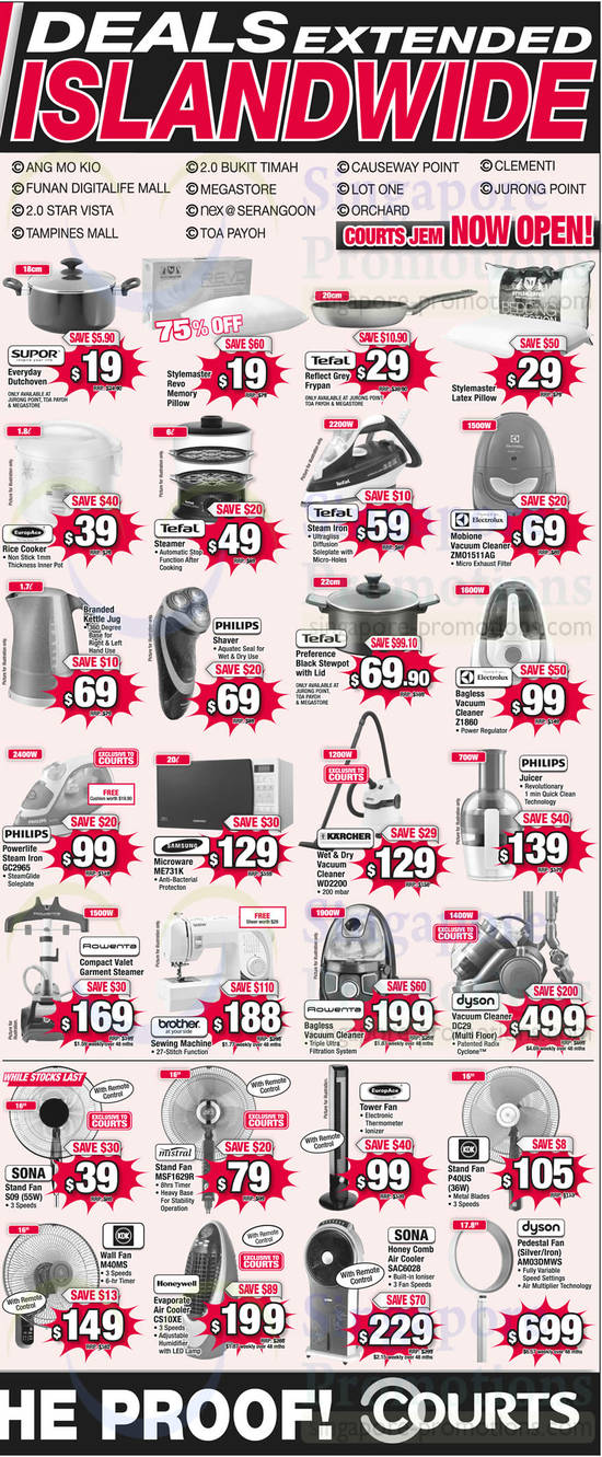 5 Oct Up To 75 Percent Off Offers, Vacuum Cleaners, Irons, Ovens, Fans, Air Coolers, Electrolux, Philips, Samsung