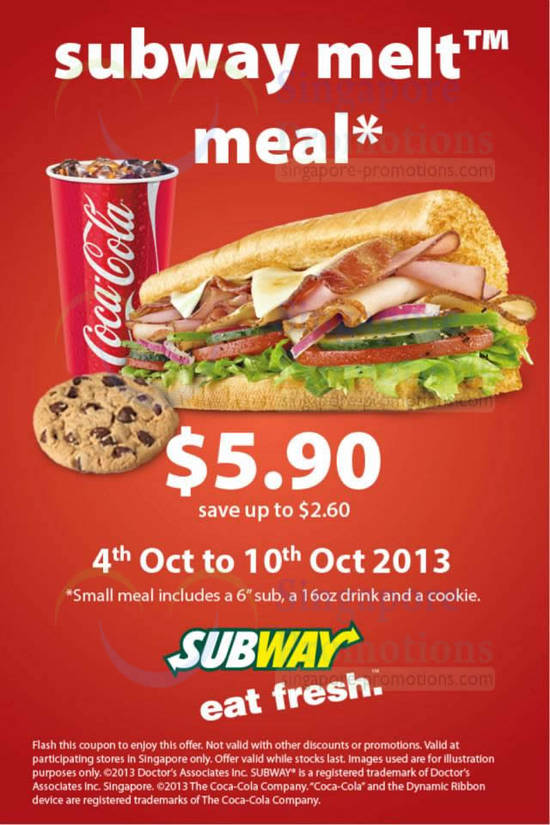 5.90 Subway Melt Meal