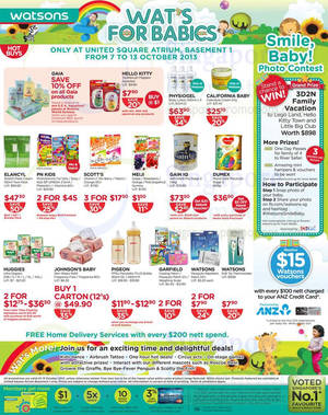 Featured image for (EXPIRED) Watsons Personal Care, Health, Cosmetics & Beauty Offers 10 – 16 Oct 2013