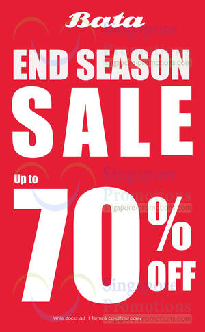 Featured image for (EXPIRED) Bata End of Season SALE Up To 70% Off 25 Oct 2013