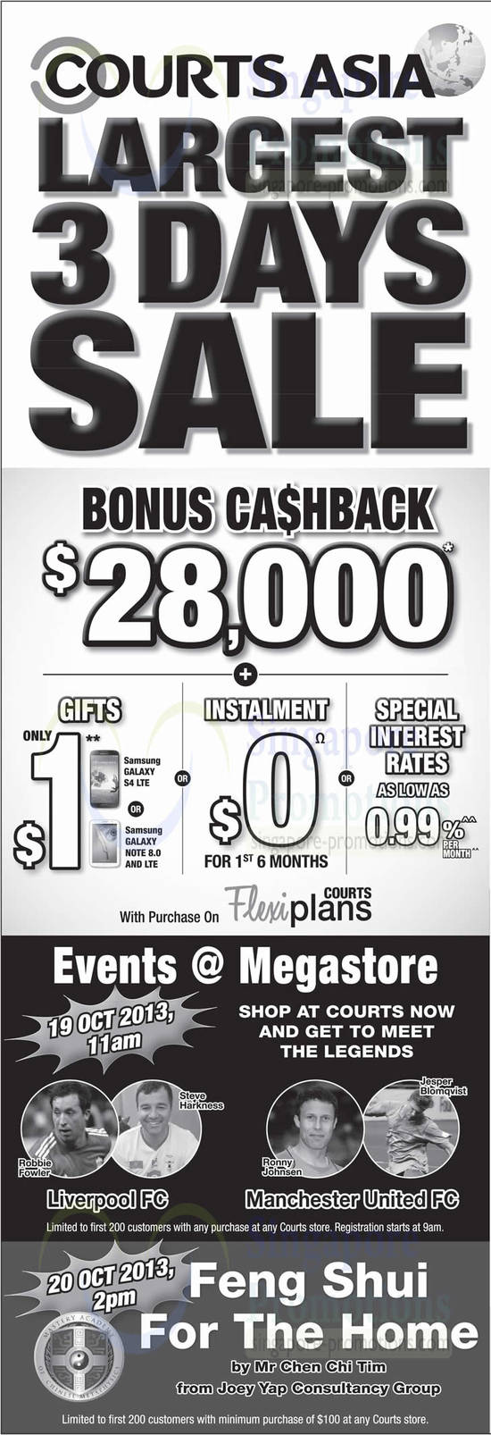 Cashback, Events, Feng Shui