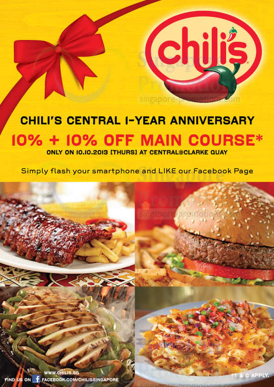 Chilis 9 Oct 2013 » Chili’s 10 Off & 10 Off Main Course Central 10