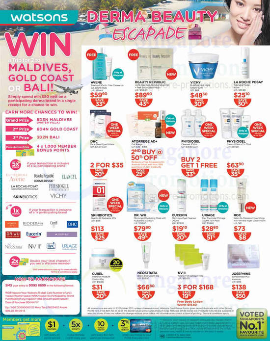 Derma Beauty Escapade, Skin Care, Beauty Republic, Skinbiotics, Dr. Wu, RoC, Neostrata, Josephine