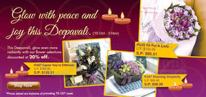 Featured image for Far East Flora 20% Off Deepavali Flower Selections 10 Oct – 3 Nov 2013