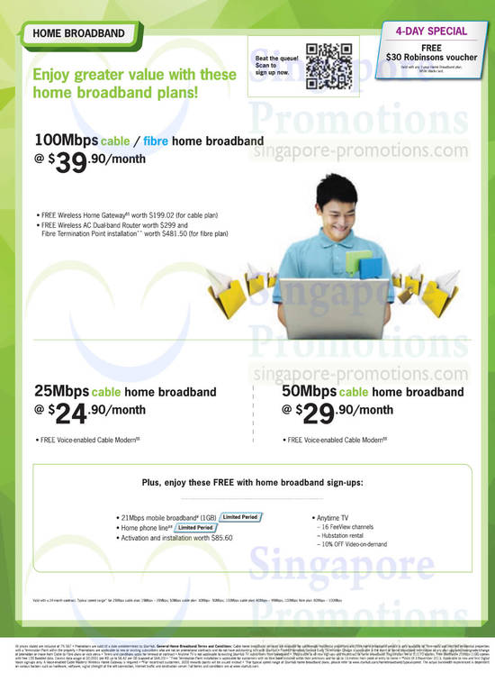 Fibre Broadband 39.90 100mbps Cable, 25Mbps 24.90 Cable, 50mbps 29.90