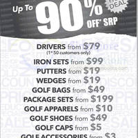 Featured image for (EXPIRED) Golf Bargains Up To 90% OFF Clearance SALE @ HarbourFront Centre 21 – 27 Oct 2013
