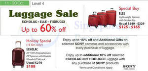Featured image for (EXPIRED) Isetan Luggage Up To 60% Off SALE @ Isetan Orchard 11 – 20 Oct 2013