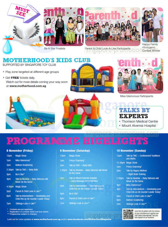 Kids Club, Expert Talks, Programme Highlights