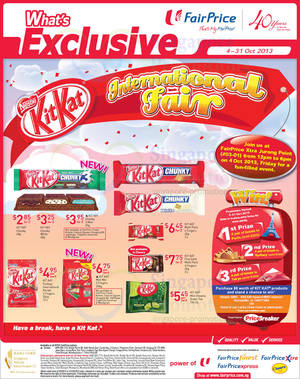 Featured image for (EXPIRED) NTUC Fairprice Groceries, Kit Kat, Philips LED Lightings & More Offers 3 – 17 Oct 2013