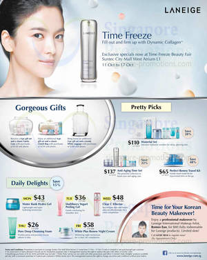Featured image for (EXPIRED) Laneige Special Offers @ Suntec City 11 – 17 Oct 2013