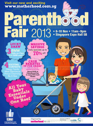 Featured image for (EXPIRED) Parenthood Fair 2013 @ Singapore Expo 8 – 10 Nov 2013