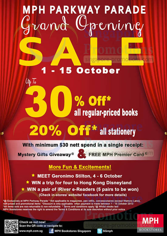 MPH Bookstores 1 Oct 2013