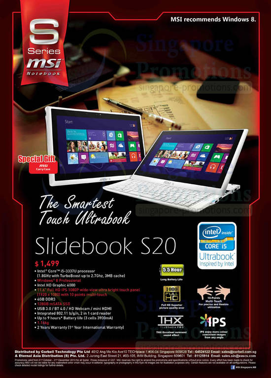 Notebook Slidebook S20