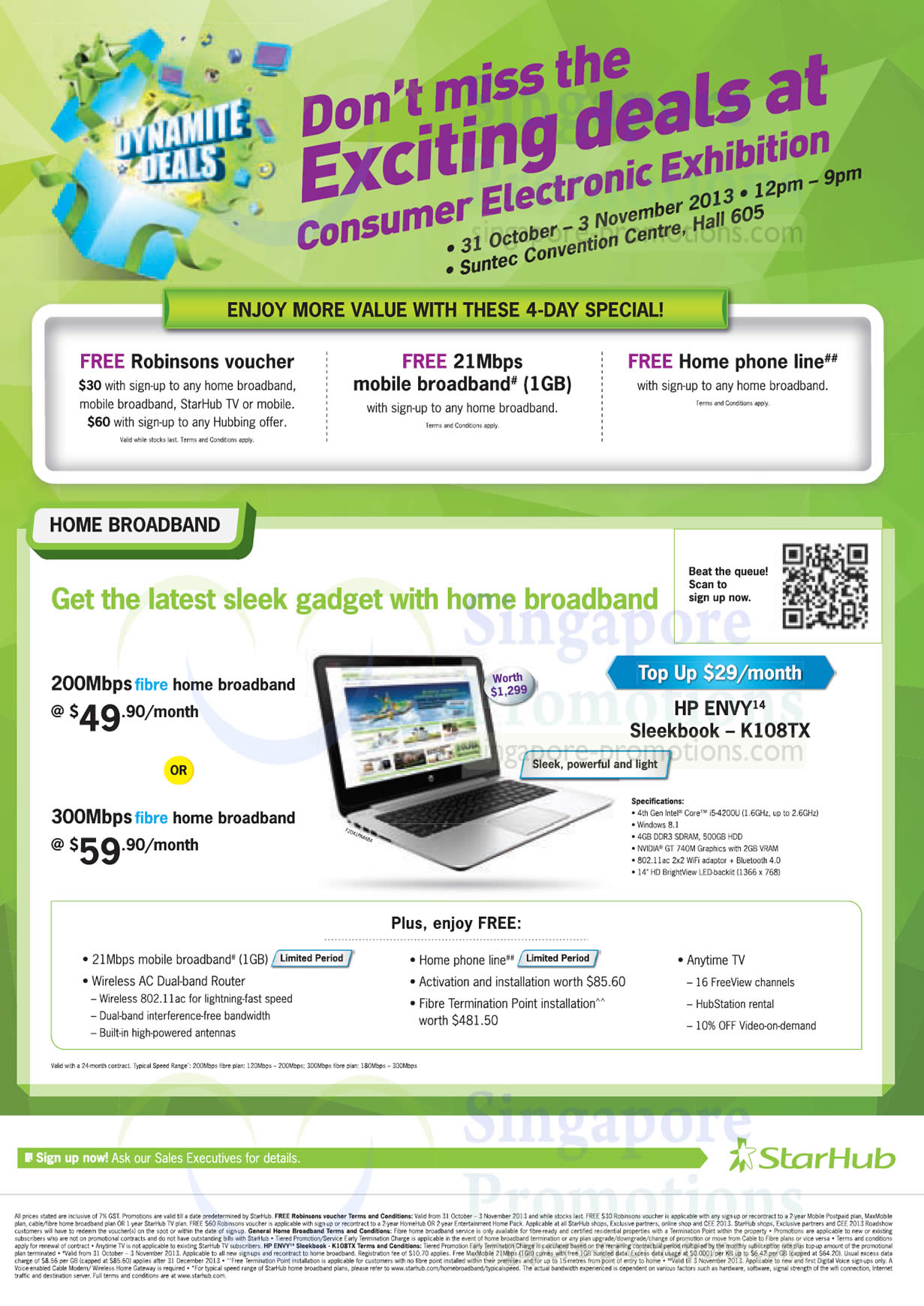 Featured image for Starhub CEE 2013 Smartphones, Tablets, Cable TV & Mobile/Home Broadband Offers 31 Oct - 3 Nov 2013