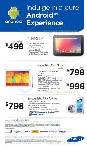 Featured image for Samsung Android Smartphones Offers 26 Oct 2013